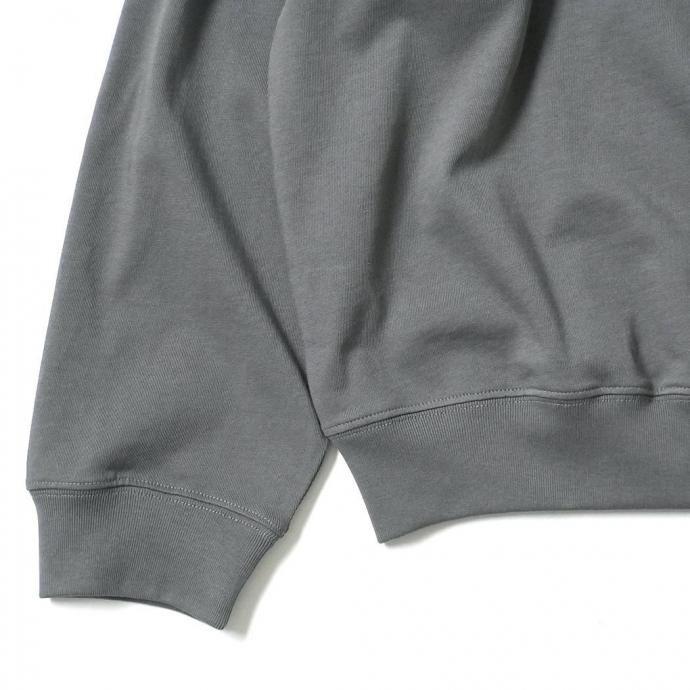 handvaerk ハンドバーク / コットン クルーネック長袖カットソー FOSSIL グレー 3505 | handvaerk | 04