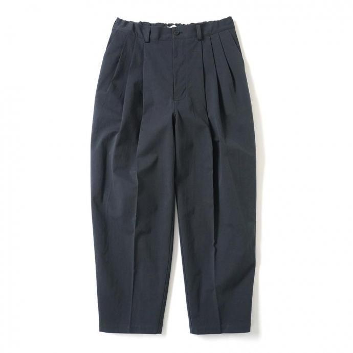 kontor / KON-PT06251 - CHARCOAL 3プリーツパンツ | 