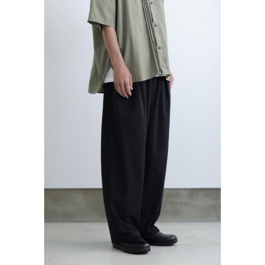 kontor / KON-PT04251 - BLACK ポリエステル素材 イージーパンツ |  | 04