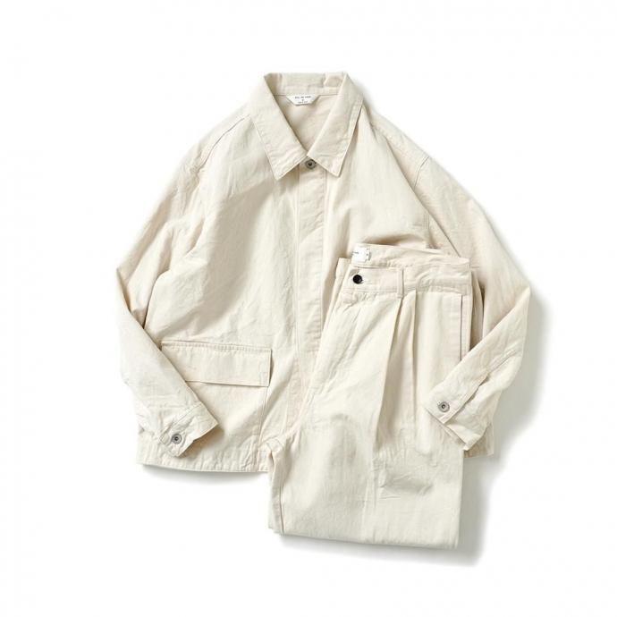 STILL BY HAND スティルバイハンド / DN05251 - ECRU 10オンス デニムブルゾン エクリュ | STILL BY HAND | 08