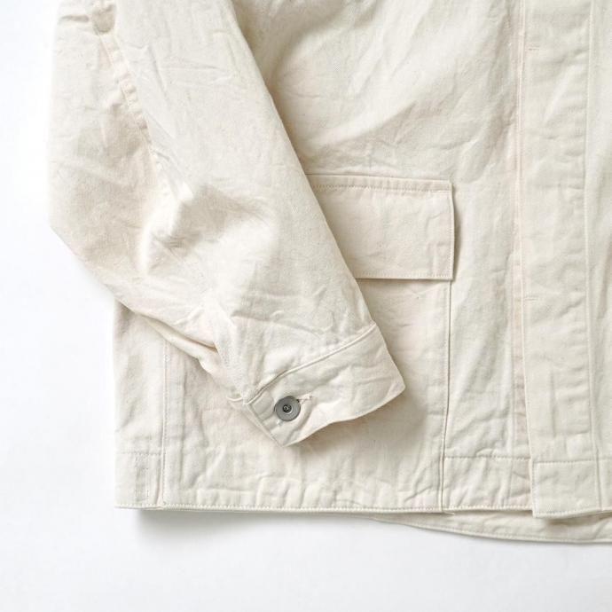 STILL BY HAND スティルバイハンド / DN05251 - ECRU 10オンス デニムブルゾン エクリュ | STILL BY HAND | 03