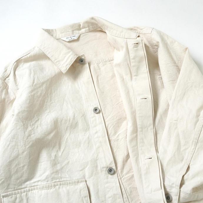 STILL BY HAND スティルバイハンド / DN05251 - ECRU 10オンス デニムブルゾン エクリュ | STILL BY HAND | 04