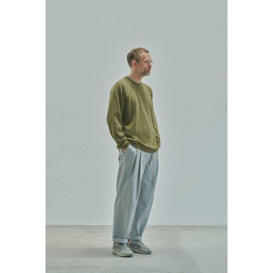 STILL BY HAND スティルバイハンド / KN04251 - NAVY 強撚コットン プルオーバーセーター ネイビー | STILL BY HAND | 09