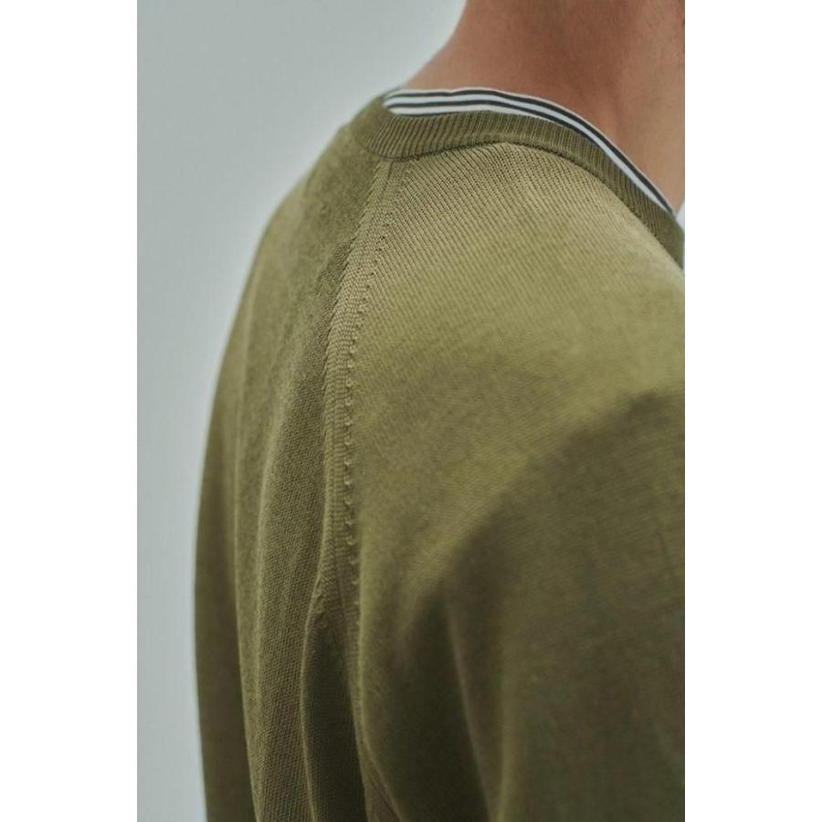 STILL BY HAND スティルバイハンド / KN04251 - NAVY 強撚コットン プルオーバーセーター ネイビー | STILL BY HAND | 10