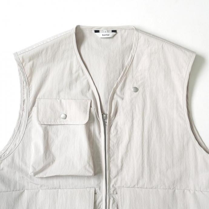 kontor / KON-VE01251 - LIGHT GREY コンバーチブルベスト |  | 02