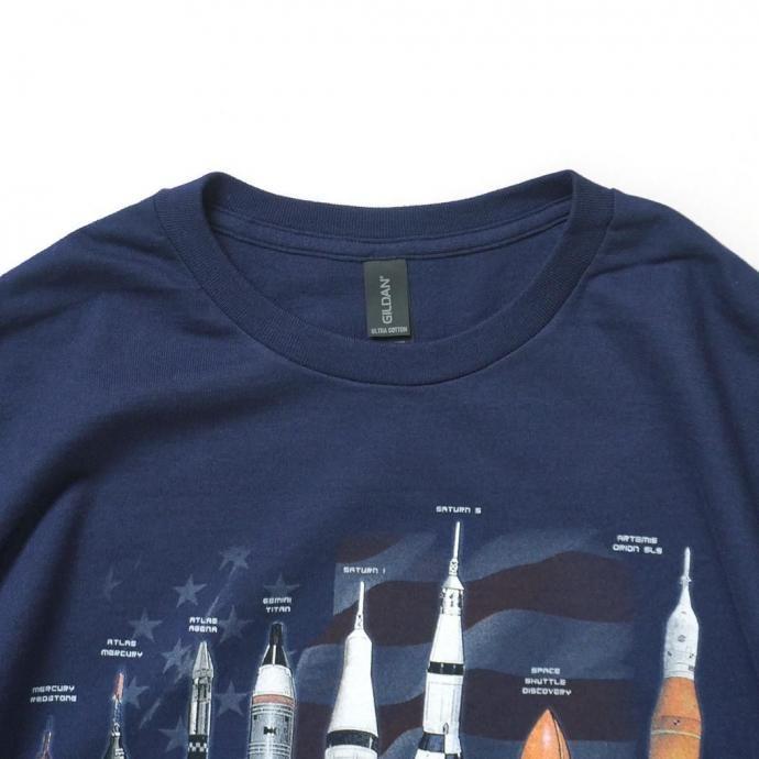 Atlas Screen Printing / Giant Leap プリントTシャツ - Navy ネイビー Wild Cotton Tee |  | 03