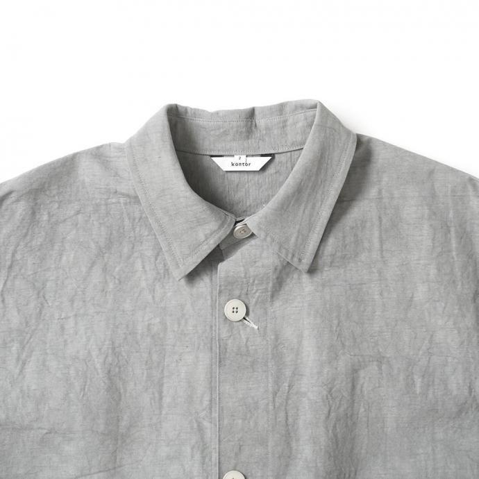 kontor / KON-BL02251 - GREY コットン／リネン シャツジャケット |  | 02