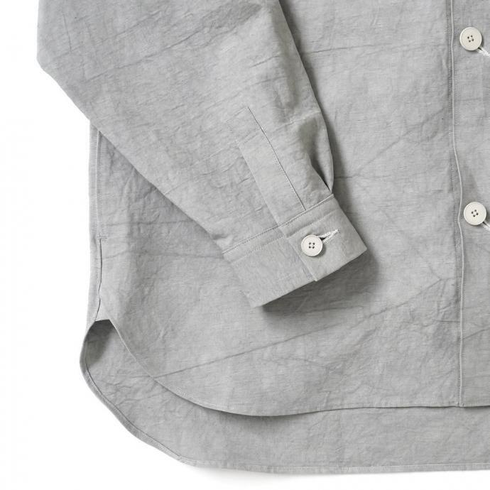 kontor / KON-BL02251 - GREY コットン／リネン シャツジャケット |  | 03