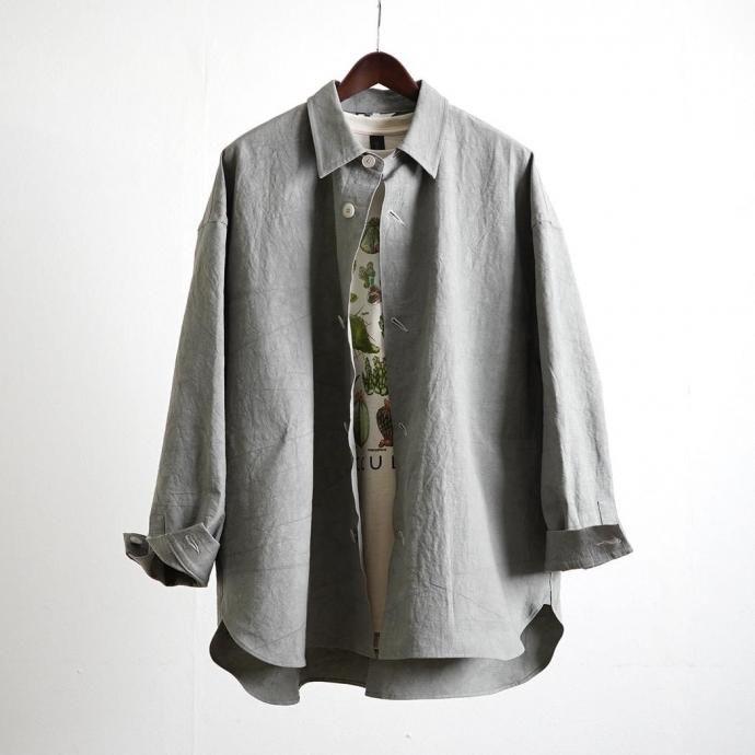 kontor / KON-BL02251 - GREY コットン／リネン シャツジャケット |  | 05