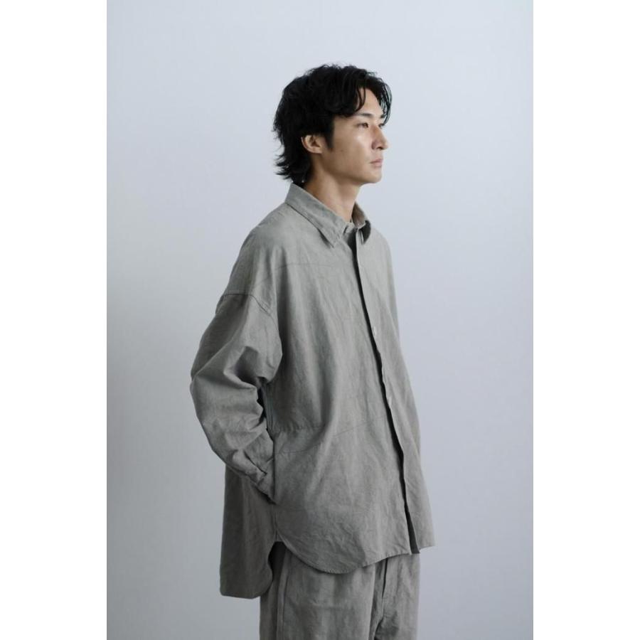 kontor / KON-BL02251 - GREY コットン／リネン シャツジャケット |  | 06