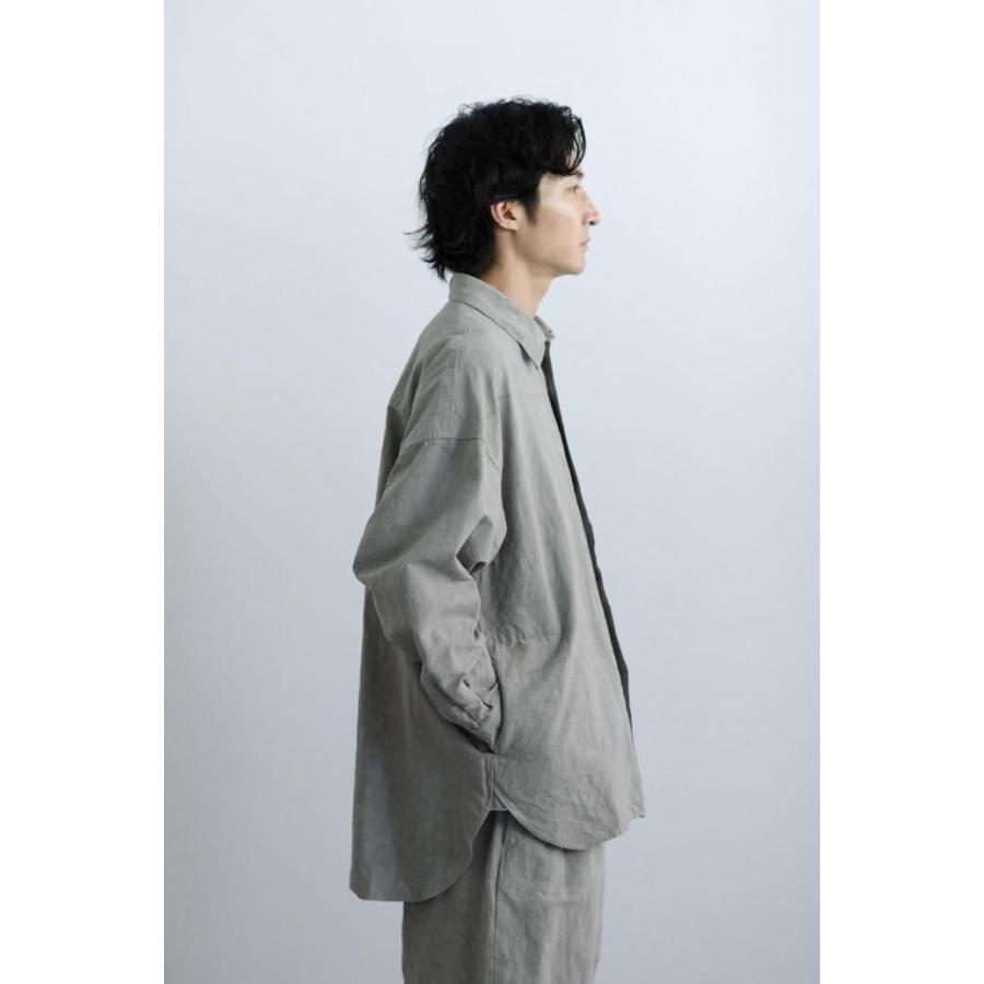 kontor / KON-BL02251 - NAVY コットン／リネン シャツジャケット |  | 07
