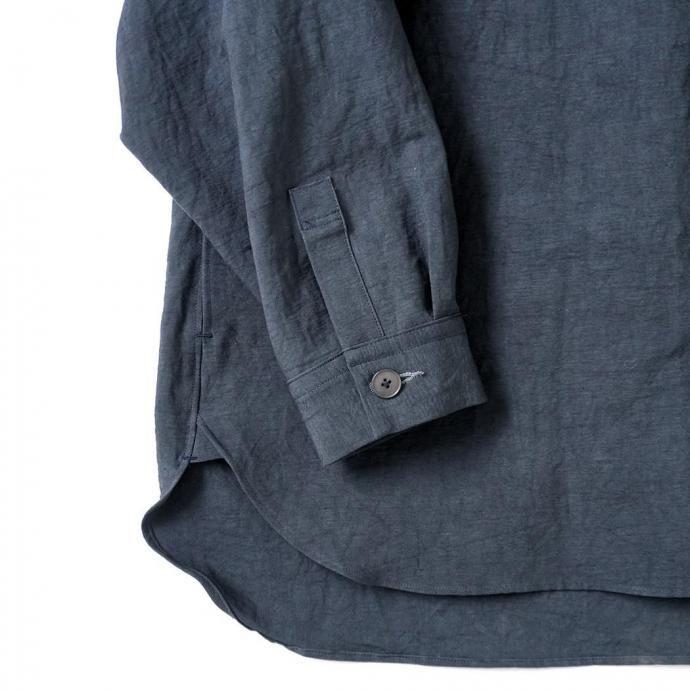 kontor / KON-BL02251 - NAVY コットン／リネン シャツジャケット |  | 03