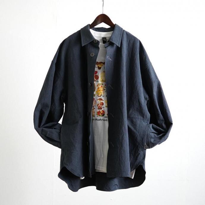 kontor / KON-BL02251 - NAVY コットン／リネン シャツジャケット |  | 05