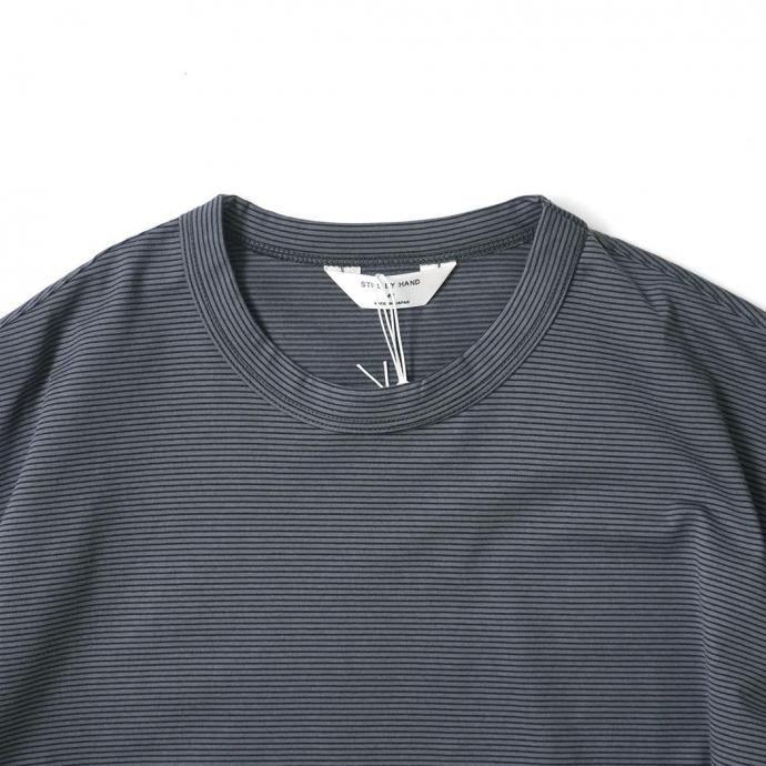 STILL BY HAND スティルバイハンド / CS03251 - GREY×NAVY ボーダー 半袖Tシャツ グレー×ネイビー | STILL BY HAND | 02