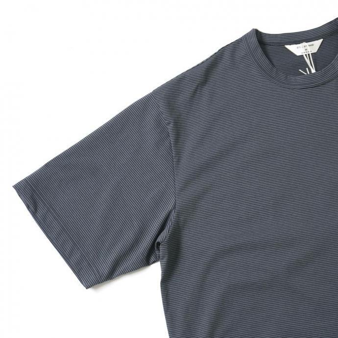 STILL BY HAND スティルバイハンド / CS03251 - GREY×NAVY ボーダー 半袖Tシャツ グレー×ネイビー | STILL BY HAND | 03