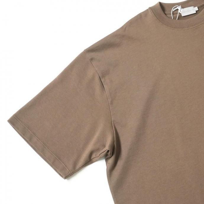 handvaerk ハンドバーク / コットン クルーネック半袖Tシャツ BROWN KHAKI ブラウンカーキ 3504 | handvaerk | 03