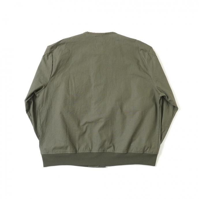oddment / TACTICAL RIPSTOP JKT - Olive タクティカルシャツ リメイクノーカラーブルゾン オリーブ |  | 01