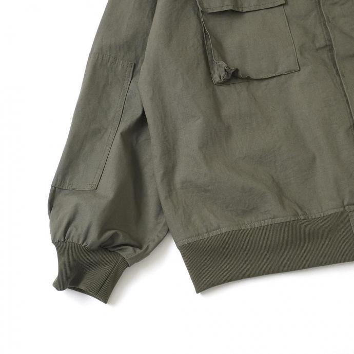 oddment / TACTICAL RIPSTOP JKT - Olive タクティカルシャツ リメイクノーカラーブルゾン オリーブ |  | 03