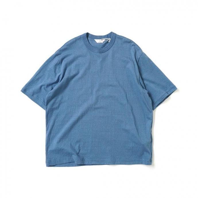 STILL BY HAND スティルバイハンド / CS07252 - SMOKE BLUE シルクネップ 半袖Tシャツ スモークブルー | STILL BY HAND