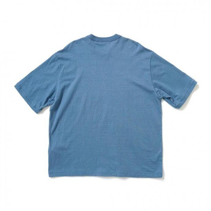 STILL BY HAND スティルバイハンド / CS07252 - SMOKE BLUE シルクネップ 半袖Tシャツ スモークブルー | STILL BY HAND | 01