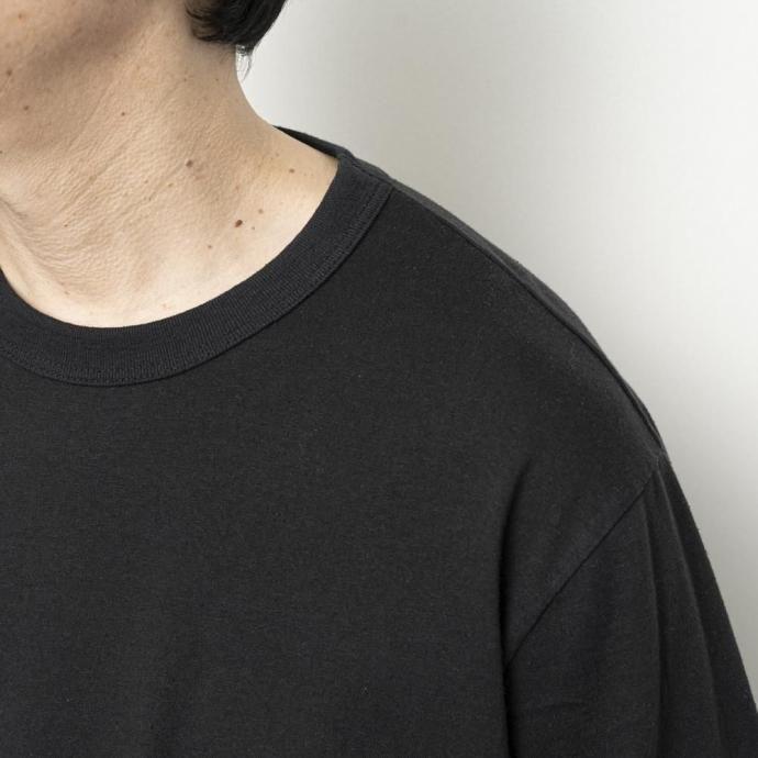 STILL BY HAND スティルバイハンド / CS07252 - SMOKE BLUE シルクネップ 半袖Tシャツ スモークブルー | STILL BY HAND | 05