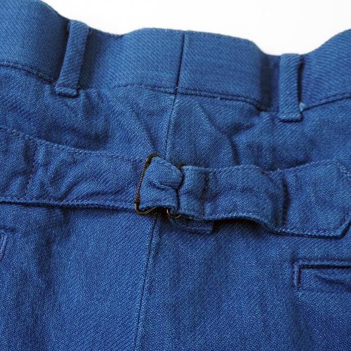 Hexico / BUCKLE BACK INDIGO FLANNEL SLACKS - 30s CINCH BUCKLE IRON 70s-80s TALON 42 BRASS ヘキシコ バックルバック インディゴフランネル スラックス | Hexico | 12