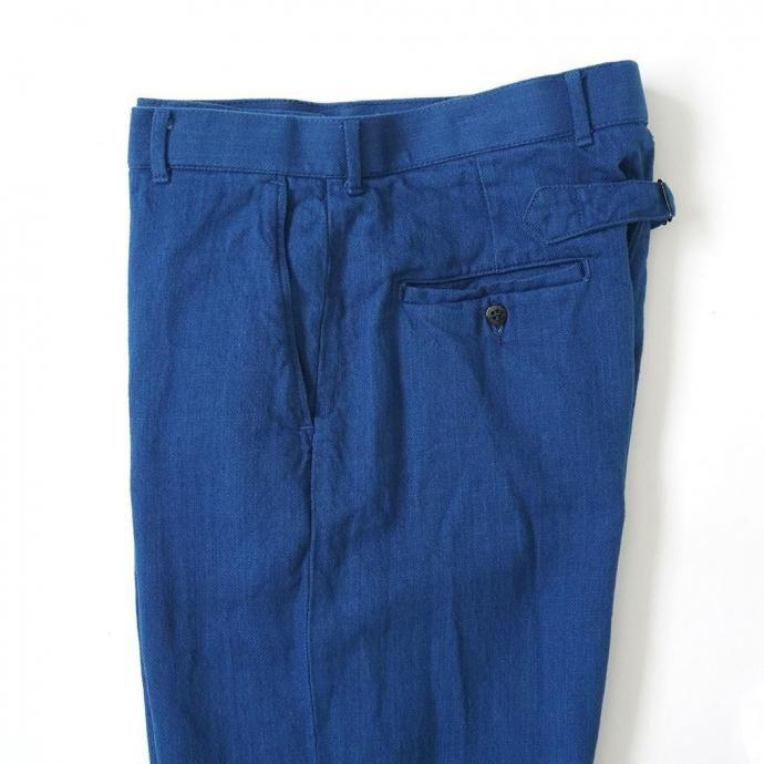 Hexico / BUCKLE BACK INDIGO FLANNEL SLACKS - 30s CINCH BUCKLE IRON 70s-80s TALON 42 BRASS ヘキシコ バックルバック インディゴフランネル スラックス | Hexico | 02