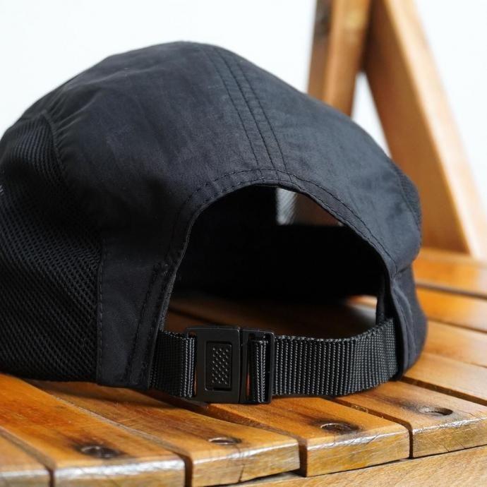 AS Colour / Active Finn Cap - Black サイドメッシュ ナイロン5パネルキャップ ブラック | AS Colour | 02
