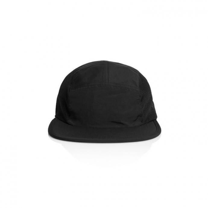 AS Colour / Active Finn Cap - Black サイドメッシュ ナイロン5パネルキャップ ブラック | AS Colour | 05
