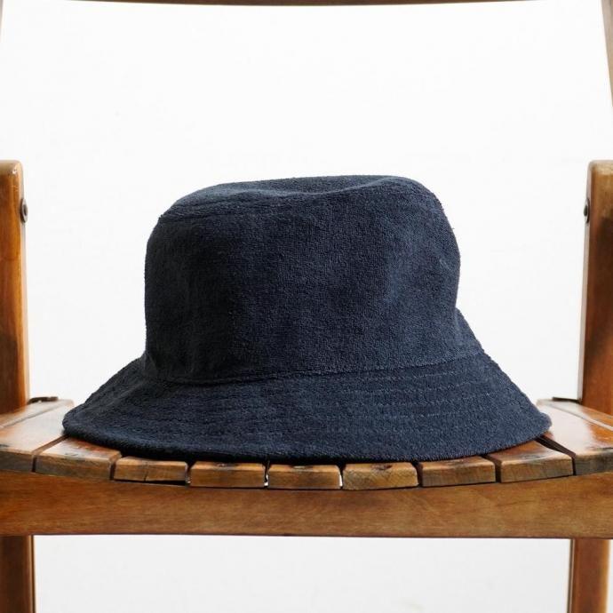AS Colour / Terry Bucket Hat - Navy テリー バケットハット ネイビー パイル素材 | AS Colour | 01