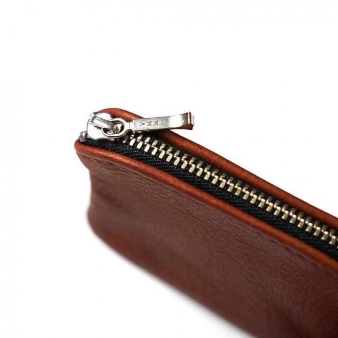 MOONSHINE LEATHER COMPANY / 4-inch Zippered Pouch - Navy ムーンシャインレザーカンパニー ジッパー付きポーチ 4インチ ネイビー アメリカ製 Made in USA |  | 03