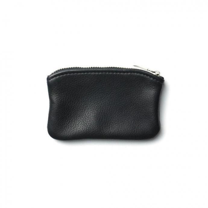 MOONSHINE LEATHER COMPANY / 5-inch Zippered Pouch - Black ムーンシャインレザーカンパニー ジッパー付きポーチ 5インチ ブラック アメリカ製 Made in USA |  | 01