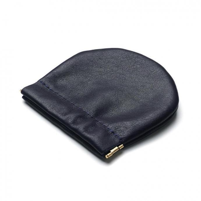 MOONSHINE LEATHER COMPANY / Pop Coin Pouch Large - Navy ムーンシャインレザーカンパニー ポップコインポーチ ネイビー アメリカ製 Made in USA |  | 02