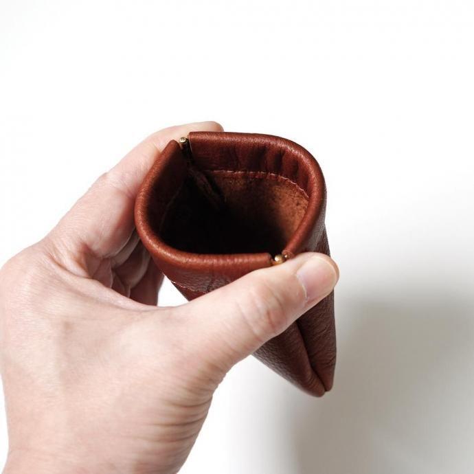 MOONSHINE LEATHER COMPANY / Pop Coin Pouch Large - Navy ムーンシャインレザーカンパニー ポップコインポーチ ネイビー アメリカ製 Made in USA |  | 04