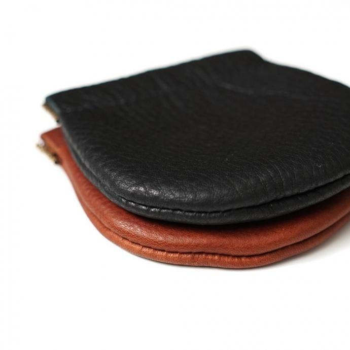 MOONSHINE LEATHER COMPANY / Pop Coin Pouch Large - Navy ムーンシャインレザーカンパニー ポップコインポーチ ネイビー アメリカ製 Made in USA |  | 06