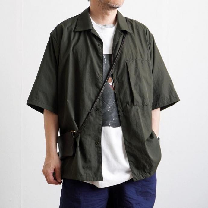 MOONSHINE LEATHER COMPANY / 6" Zippered Pouch w/52" Leather Code - Black ムーンシャインレザー ショルダーポーチ ブラック アメリカ製 Made in USA |  | 09