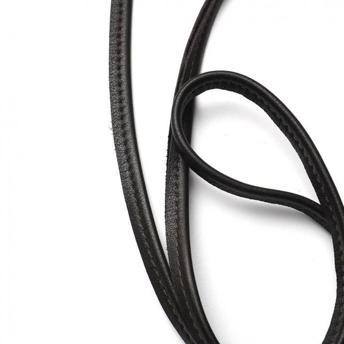 MOONSHINE LEATHER COMPANY / 6" Zippered Pouch w/52" Leather Code - Chocolate ムーンシャインレザー ショルダーポーチ ブラウン アメリカ製 Made in USA |  | 02