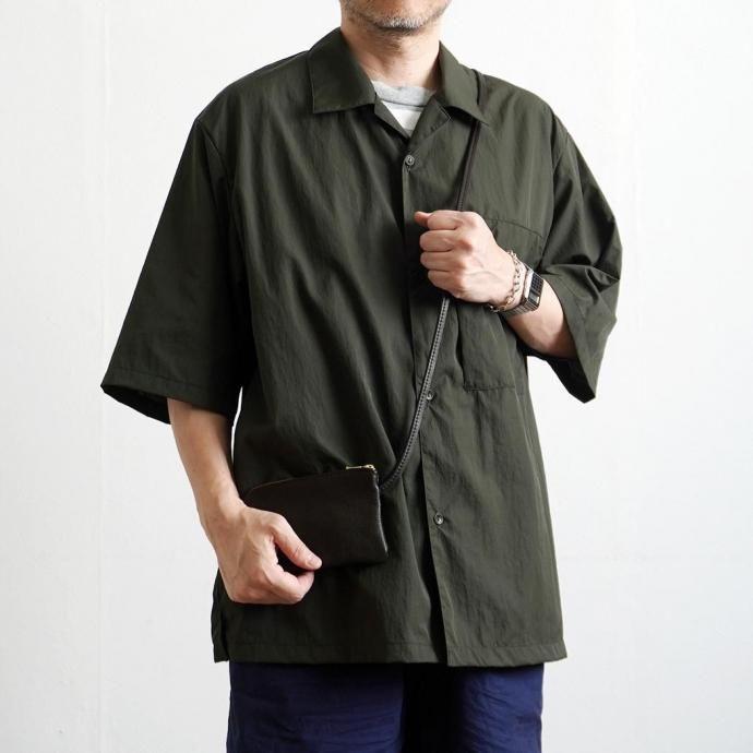 MOONSHINE LEATHER COMPANY / 6" Zippered Pouch w/52" Leather Code - Navy ムーンシャインレザー ショルダーポーチ ネイビー アメリカ製 Made in USA |  | 07