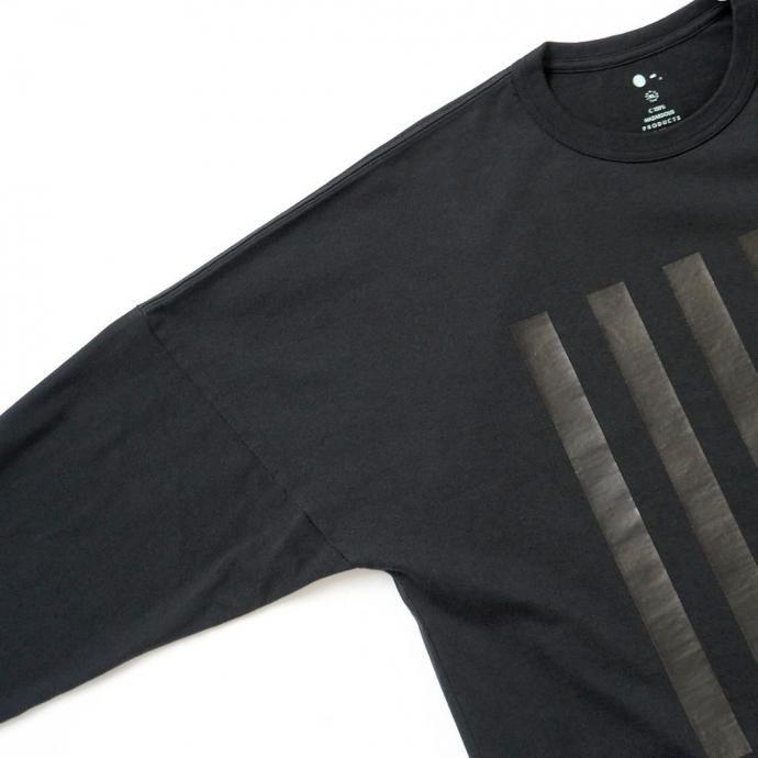 O- オー / STRIPE - L.S.T. 長袖Tシャツ ストライププリント 26W-03 - Black ブラック レイチョウルイラボ 0choruilab |  | 03