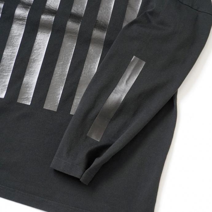 O- オー / STRIPE - L.S.T. 長袖Tシャツ ストライププリント 26W-03 - Black ブラック レイチョウルイラボ 0choruilab |  | 04