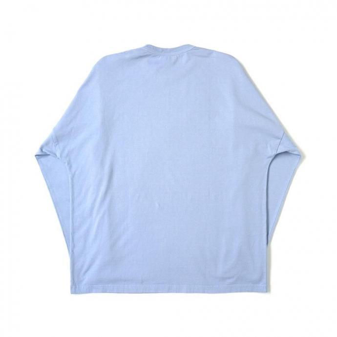 O- オー / STRIPE - L.S.T. 長袖Tシャツ ストライププリント 26W-03 - Saxe Blue サックスブルー レイチョウルイラボ 0choruilab |  | 01