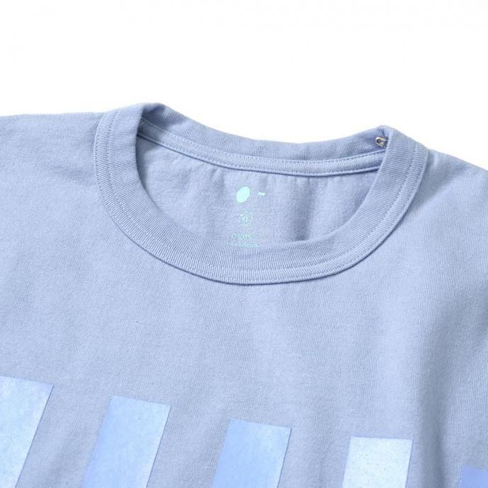 O- オー / STRIPE - L.S.T. 長袖Tシャツ ストライププリント 26W-03 - Saxe Blue サックスブルー レイチョウルイラボ 0choruilab |  | 02