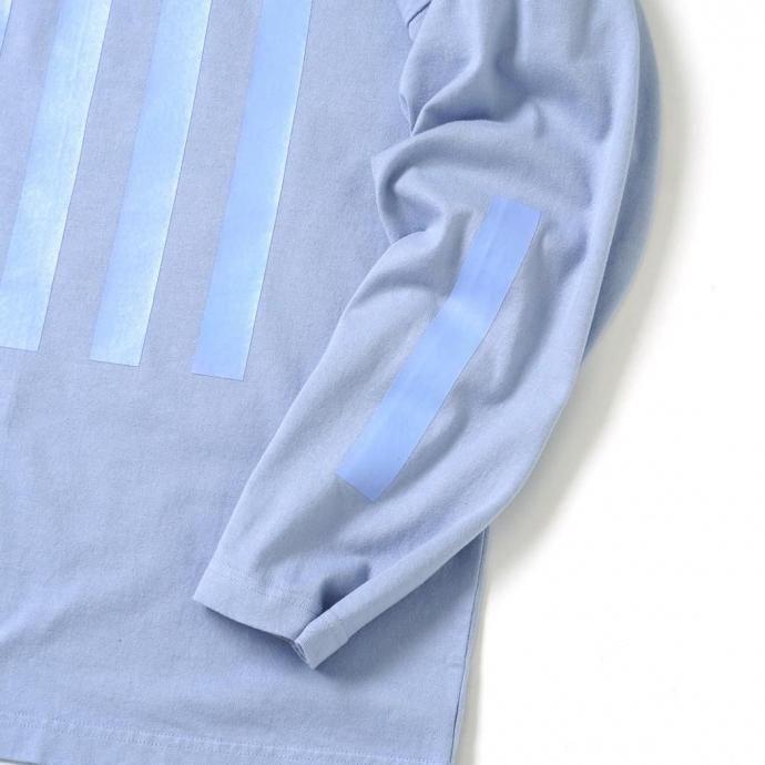 O- オー / STRIPE - L.S.T. 長袖Tシャツ ストライププリント 26W-03 - Saxe Blue サックスブルー レイチョウルイラボ 0choruilab |  | 04
