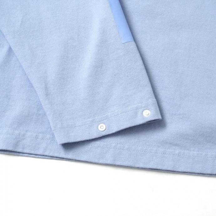 O- オー / STRIPE - L.S.T. 長袖Tシャツ ストライププリント 26W-03 - Saxe Blue サックスブルー レイチョウルイラボ 0choruilab |  | 05