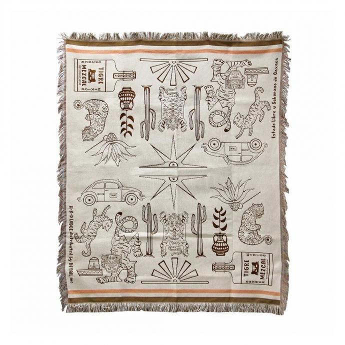 OAX Throwket / Tiger and more - Cream オアハカスローケット タイガーアンドモア クリーム | DETAIL