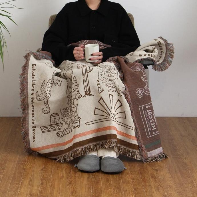 OAX Throwket / Tiger and more - Cream オアハカスローケット タイガーアンドモア クリーム | DETAIL | 04