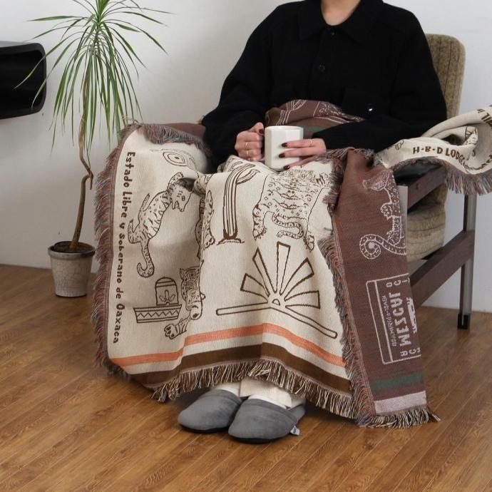 OAX Throwket / Tiger and more - Cream オアハカスローケット タイガーアンドモア クリーム | DETAIL | 05