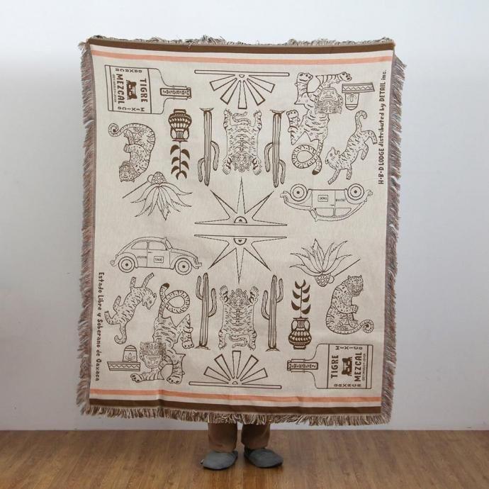 OAX Throwket / Tiger and more - Cream オアハカスローケット タイガーアンドモア クリーム | DETAIL | 06