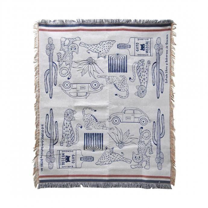 OAX Throwket / Cat and more - Gray オアハカスローケット キャットアンドモア グレー | DETAIL