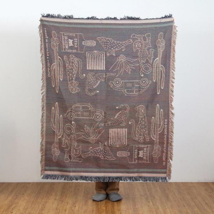 OAX Throwket / Cat and more - Gray オアハカスローケット キャットアンドモア グレー | DETAIL | 06